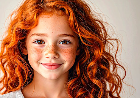 Beispiel für gute Bildbearbeitung: Porträt eines Mädchens mit angepasstem Farbraum.